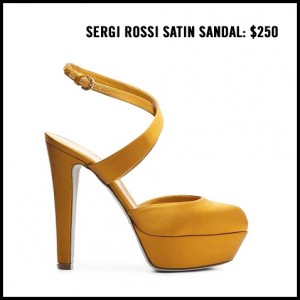 Sergio Rossi Satin Sandal 