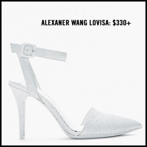Alexander Wang Lovisa White Ankle Strap Pump